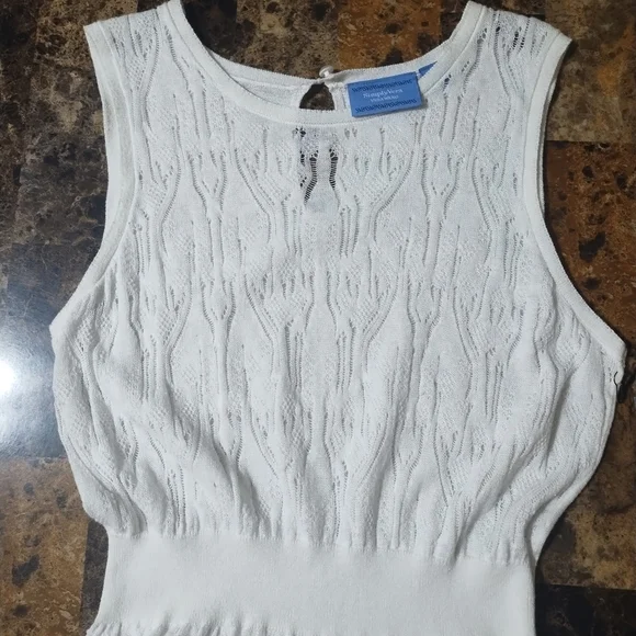 NWT Simply Vera- Vera Wang white fit and flare dress - Picture 2 of 9